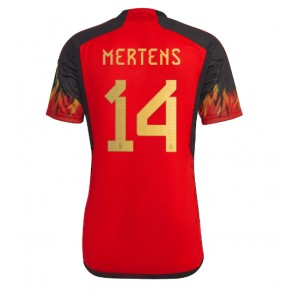 Belgia Dries Mertens #14 Koszulka Podstawowych MŚ 2022 Krótki Rękaw
